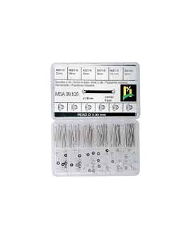 ASS. CHROME BARRETTES, 60 PCES