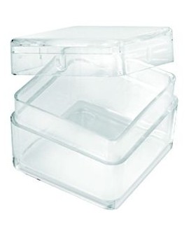 BOITE PLASTIQUE CARREE,...