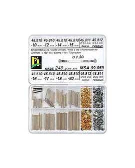 BARRETTES WITH SCREWS, ASS....