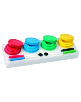 SOCLE AVEC 4 HUILIERS,...