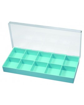 PLASTIC BOX, 10 CASES,...