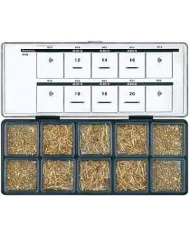 BARRETTES A VIS, ASS. 1000 PCS