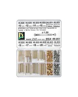 BARRETTES WITH SCREWS, ASS....