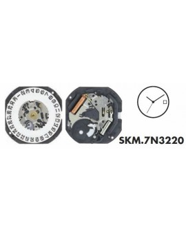 Mouvement Seiko 7N32-3H