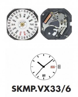 Mouvement SHIOJIRI VX33 6H...