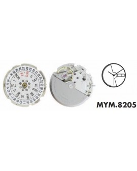 Mouvement Miyota 8205 jour...