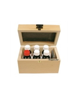 Coffret d'acide boite en bois