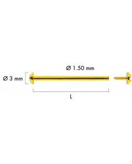 BARRETTES A VIS laiton, Ø...