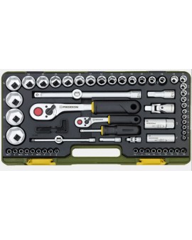 Complete box with ratchets...