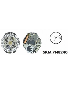 MOUVEMENT SEIKO 7N8240,...