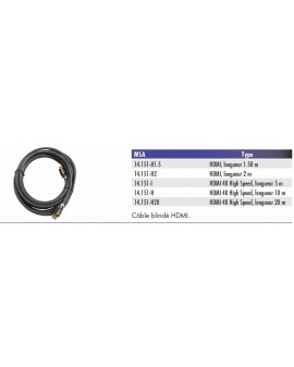 SHIELDED CABLE HDMI, LENGTH...