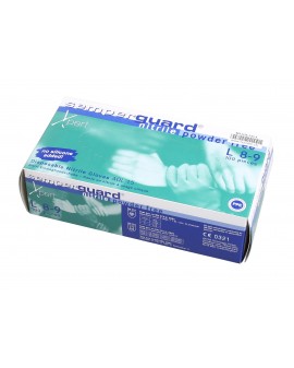 NITRILE GLOVE, BLUE POWDER...