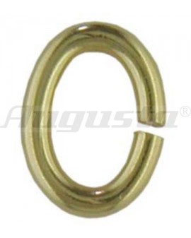 OVAL RINGS PLATED 6 MM 10 Pcs