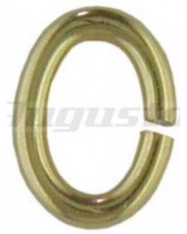 OVAL RINGS PLATED 7 MM 10 Pcs