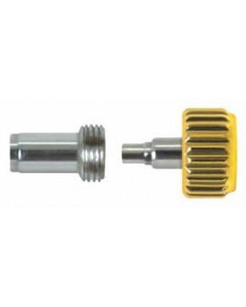 Couronnes à vis en jaune...