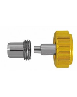 Couronnes à vis en jaune...