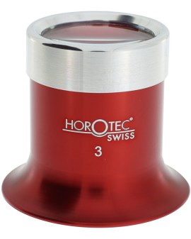 LOUPE ALU ROUGE AVEC BAGUE...