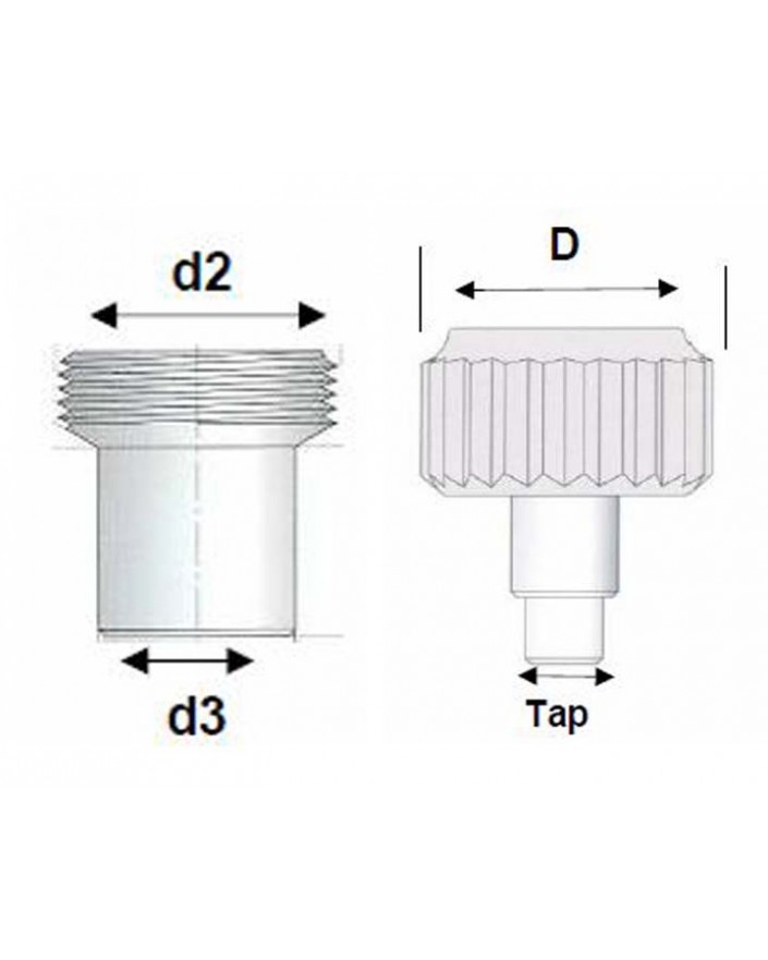 Couronnes de vis compatible pour RLX diamètre de 5,3 à 7,0 mm 