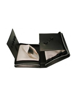 Trousse en cuir noir