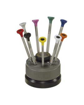 ROTATING STAND WITH 9 INOX...