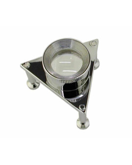 Pocket tripod loupe chrome 10X