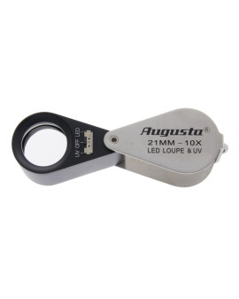 Loupe de poche 10x avec 6...