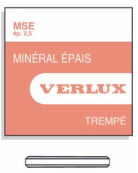 Verre minéral 2,5mm
