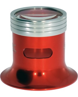 Red anodized aluminium...